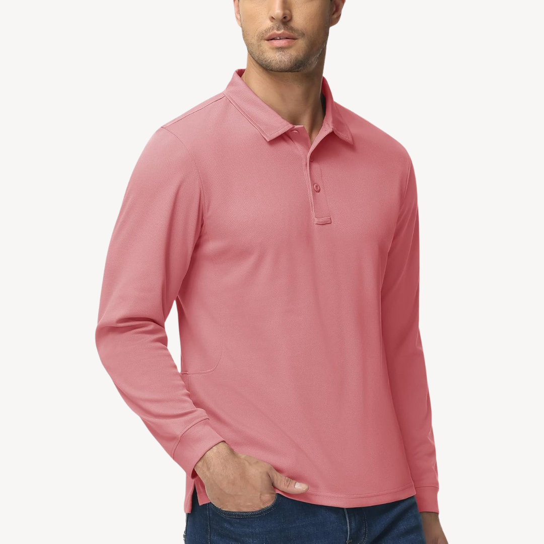 BerlinGlamour | Poloshirt met lange mouwen voor heren 9