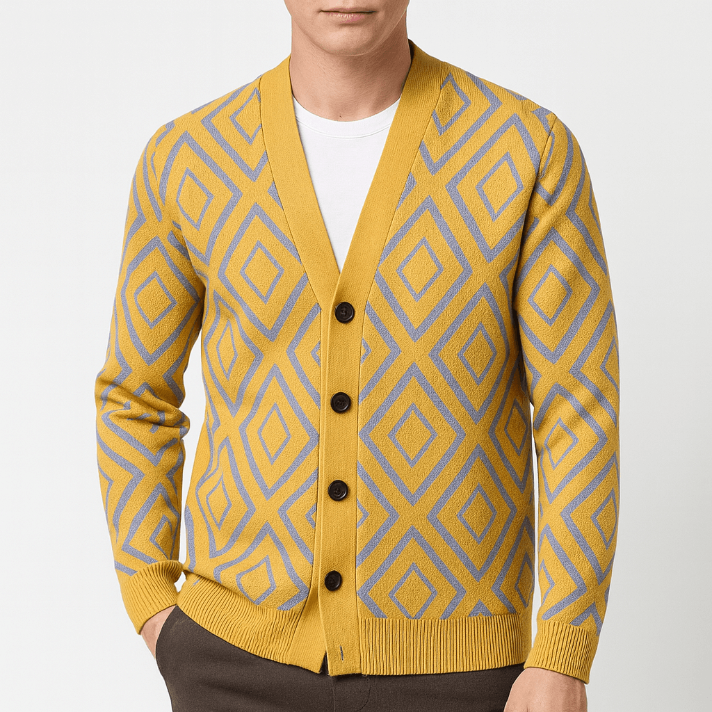 BerlinGlamour | Slanke jacquardcardigan 2