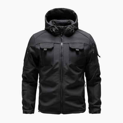 BerlinGlamour | Softshelljack met capuchon voor heren 3