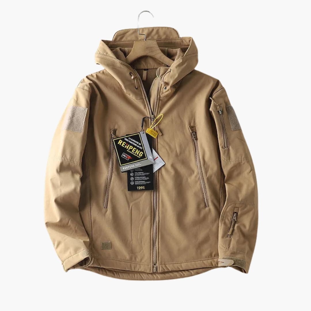 BerlinGlamour | Softshelljack voor heren met ritszakken 3