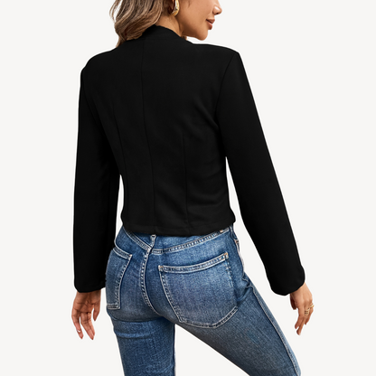 BerlinGlamour | Suède jasje met knoopsluiting voor dames 5