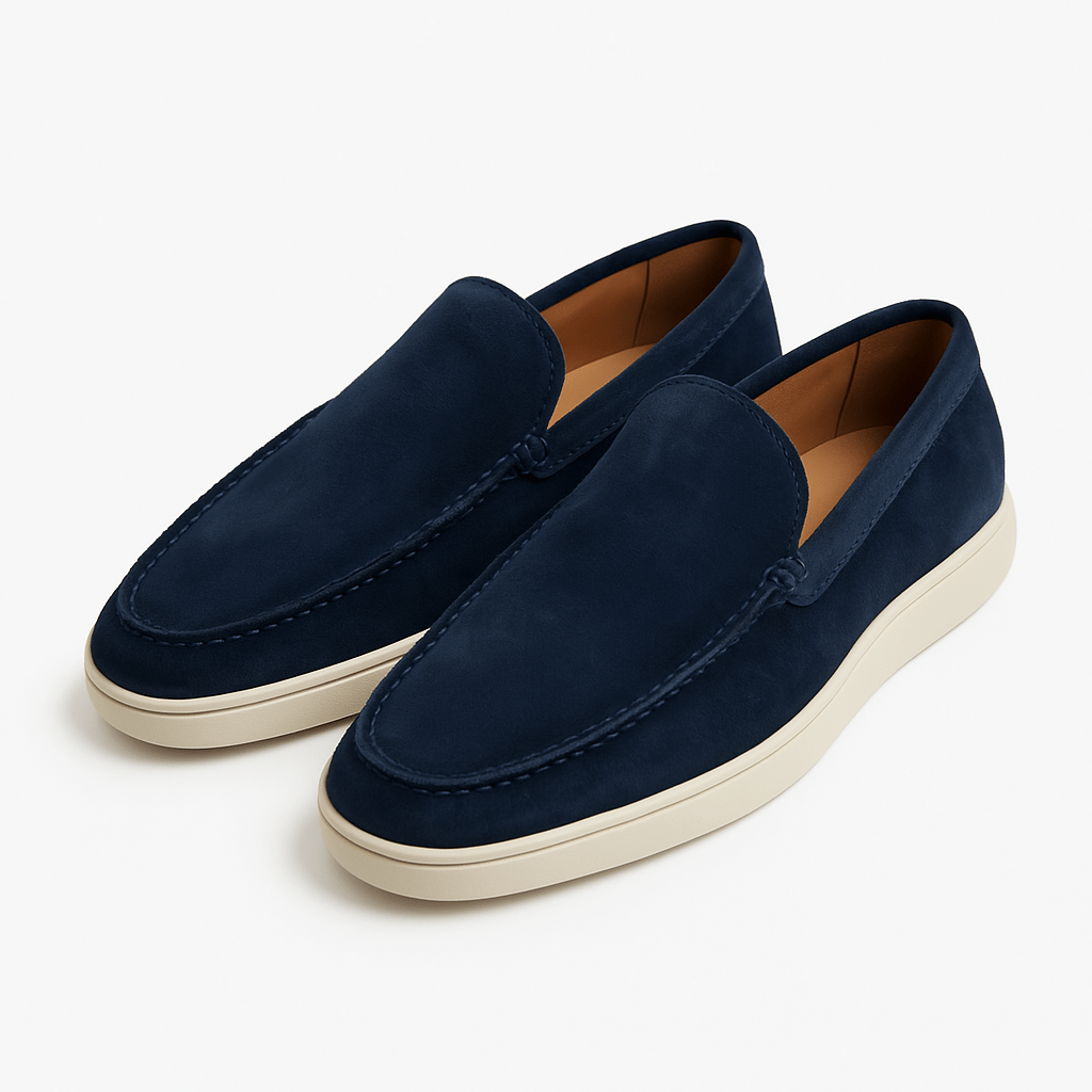 BerlinGlamour | Suède loafers met een profiel 0