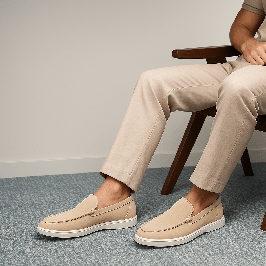 BerlinGlamour | Suède loafers met een profiel 4