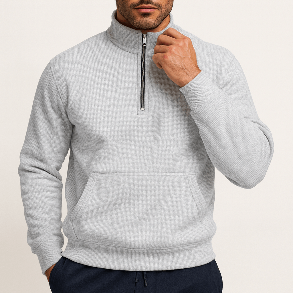 BerlinGlamour | Sweatshirt met halve rits 2