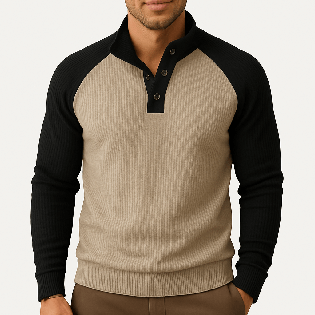 BerlinGlamour | Sweatshirt met textuurbreisel 0