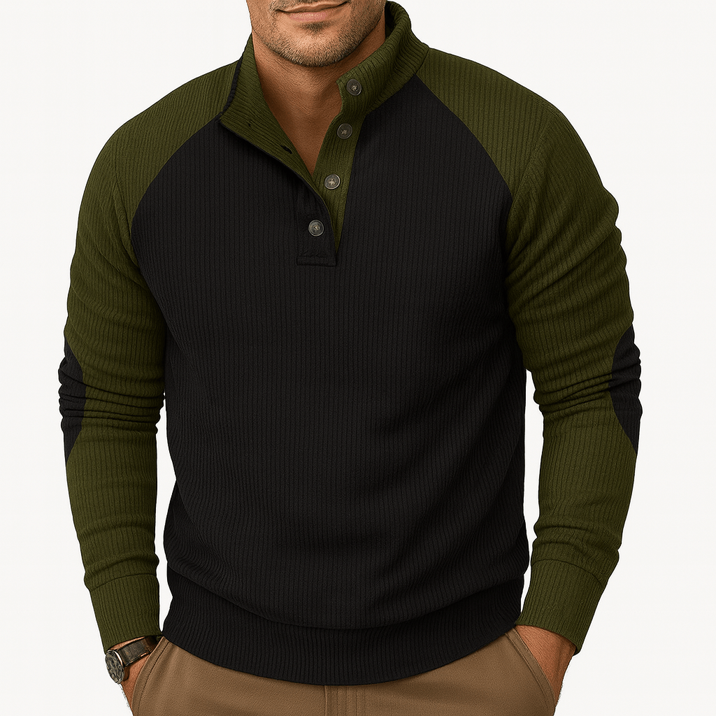 BerlinGlamour | Sweatshirt met textuurbreisel 1