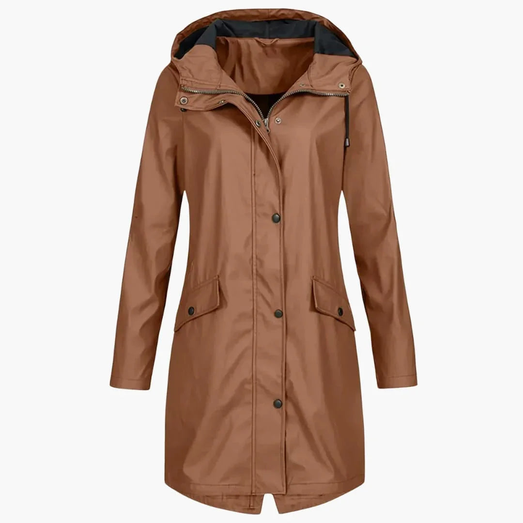 BerlinGlamour | Trenchcoat met capuchon voor dames 0