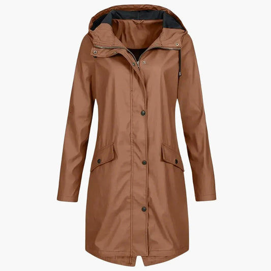 BerlinGlamour | Trenchcoat met capuchon voor dames 0
