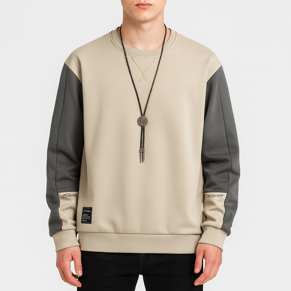 BerlinGlamour | Tweekleurige raglan sweater 0