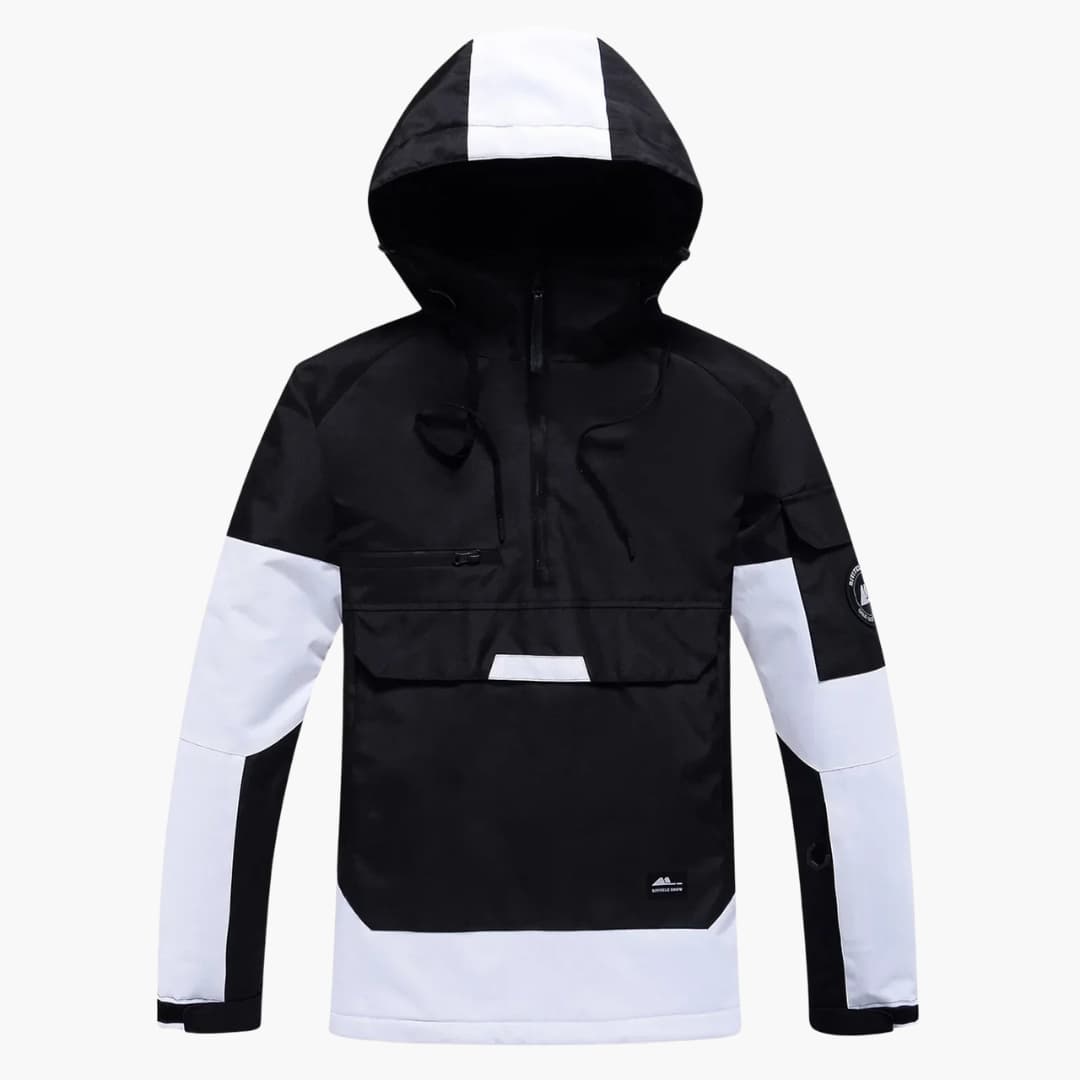 BerlinGlamour | Unisex ski-jack met verstelbare capuchon en zakken met rits 4