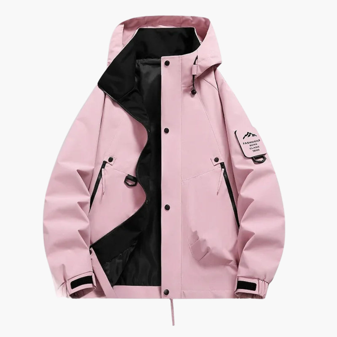 BerlinGlamour | Unisex skijack met capuchon, verstelbare snit en lange mouwen 10