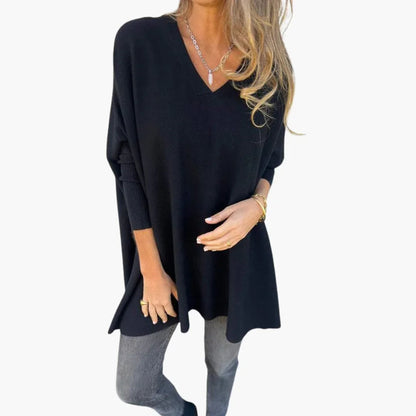 BerlinGlamour | V-hals gebreide trui voor dames 0