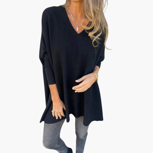 BerlinGlamour | V-hals gebreide trui voor dames 0