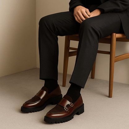 BerlinGlamour | Valemont monk strap loafers 2