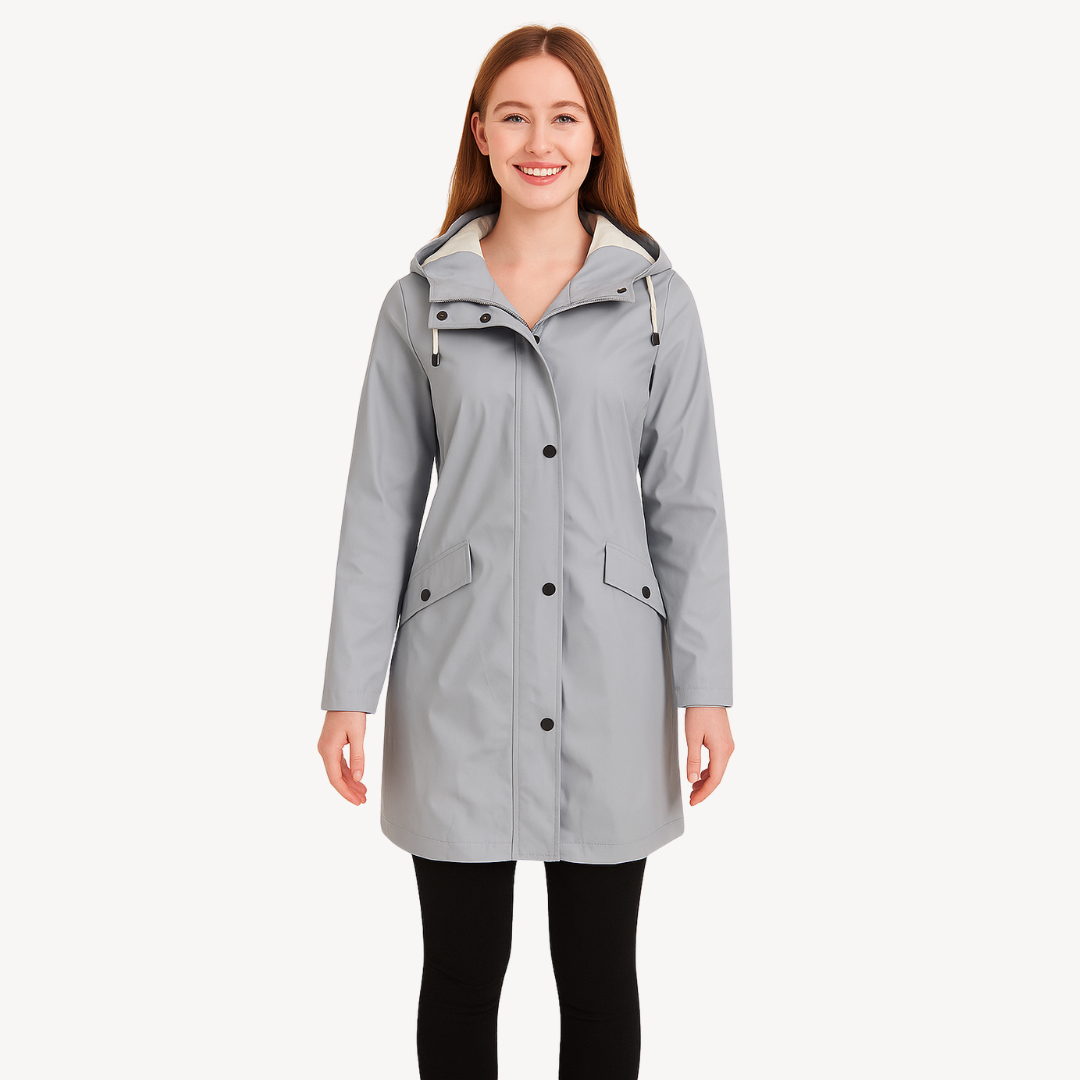 BerlinGlamour | Waterdichte capuchonjas voor dames 1
