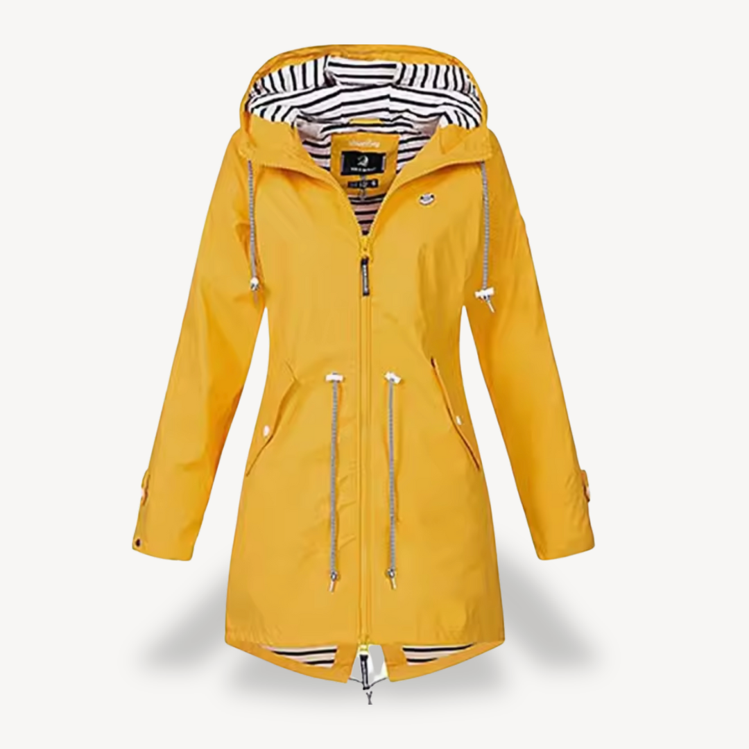 BerlinGlamour | Waterdichte regenjas met capuchon voor dames 4
