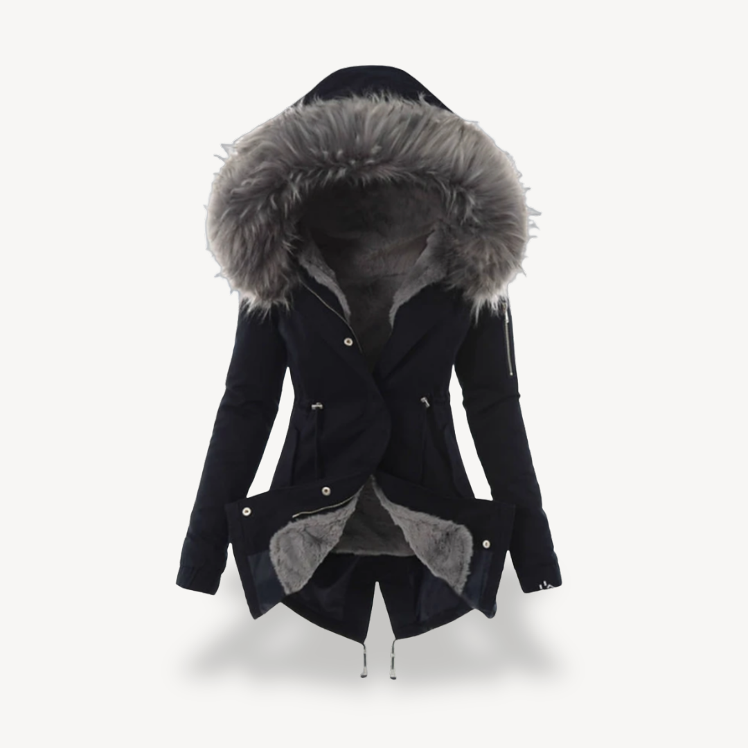 BerlinGlamour | Winterparka voor dames met bontvoering 2