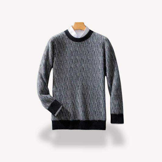 BerlinGlamour | Wollen trui met ronde hals voor heren 0