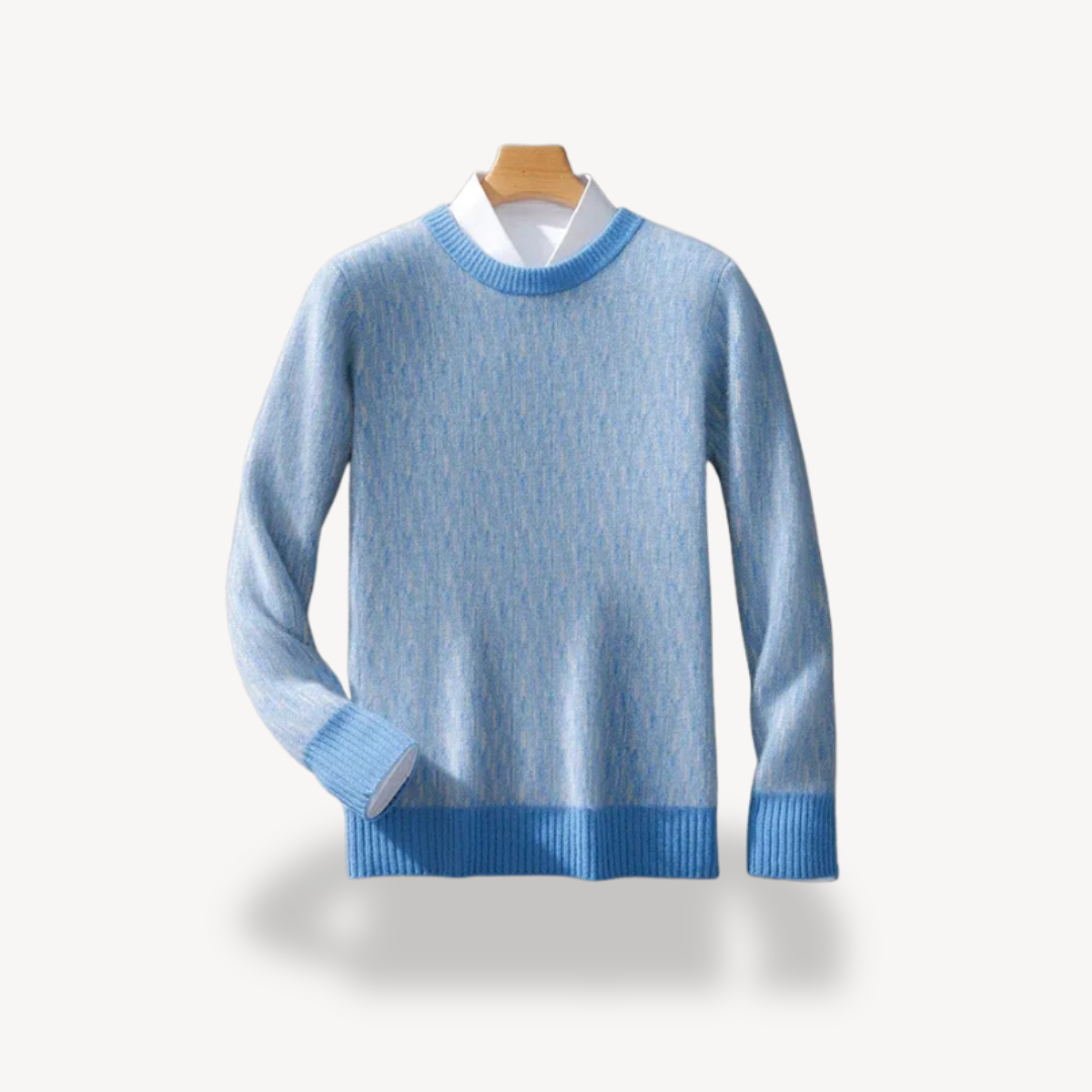 BerlinGlamour | Wollen trui met ronde hals voor heren 1