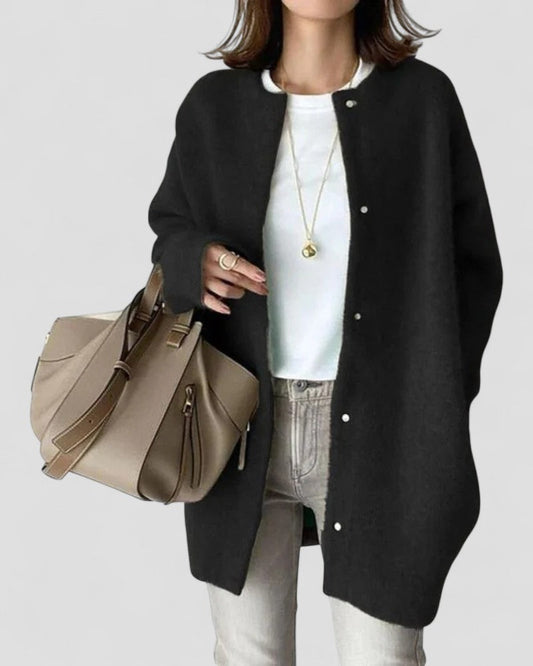 BerlinGlamour | Zacht, lang gebreid vest voor dames 0