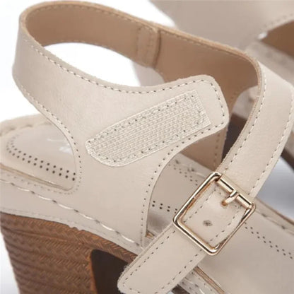 Comfortabele Hoge Hakken Romeinse Sandalen