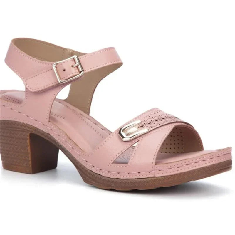 Comfortabele Hoge Hakken Romeinse Sandalen