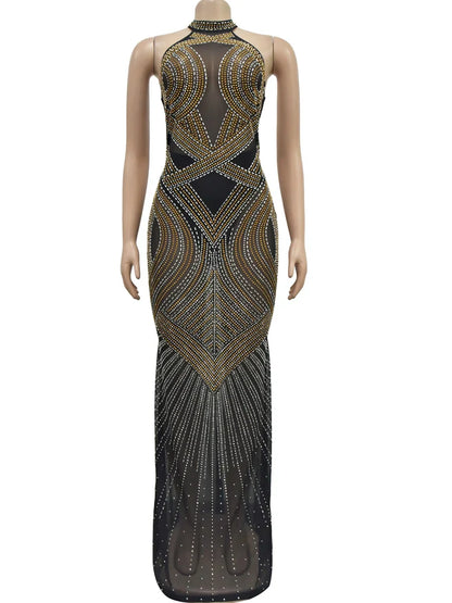 Estrella Dames Glamoureuze Lange Maxi Jurk