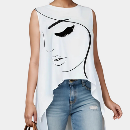 Witte Dames Top Kort Model Stijlvol - Mode Vibes