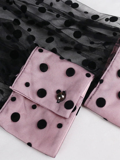 ModeMajesteit Grote Maat Prinses Jurk met See Through Design
