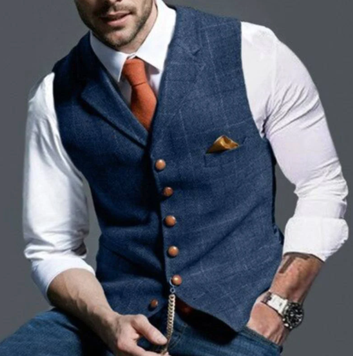 Heren Vintage Gilet – Klassiek & Elegant voor Elke Gelegenheid