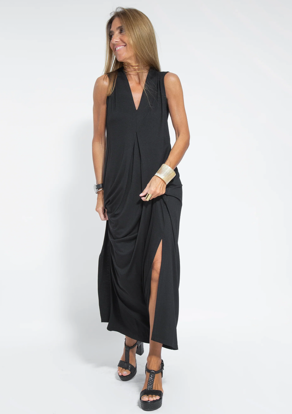 Jurk met Vest Afslankend Tweedelig Design