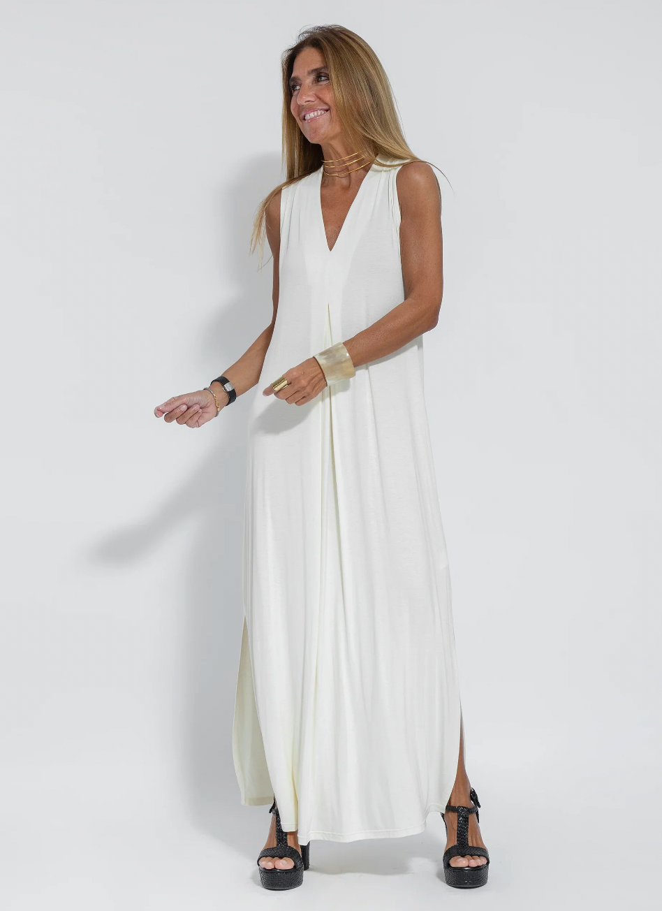 Jurk met Vest Afslankend Tweedelig Design