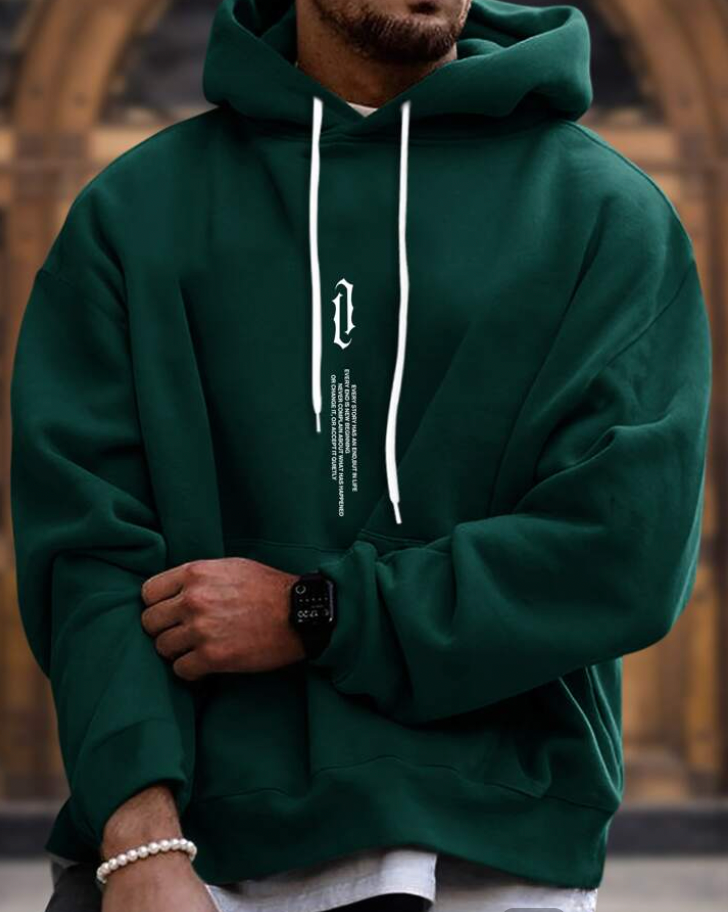 Comfortabele Hoodie voor Mannen Zacht en Modieus Design