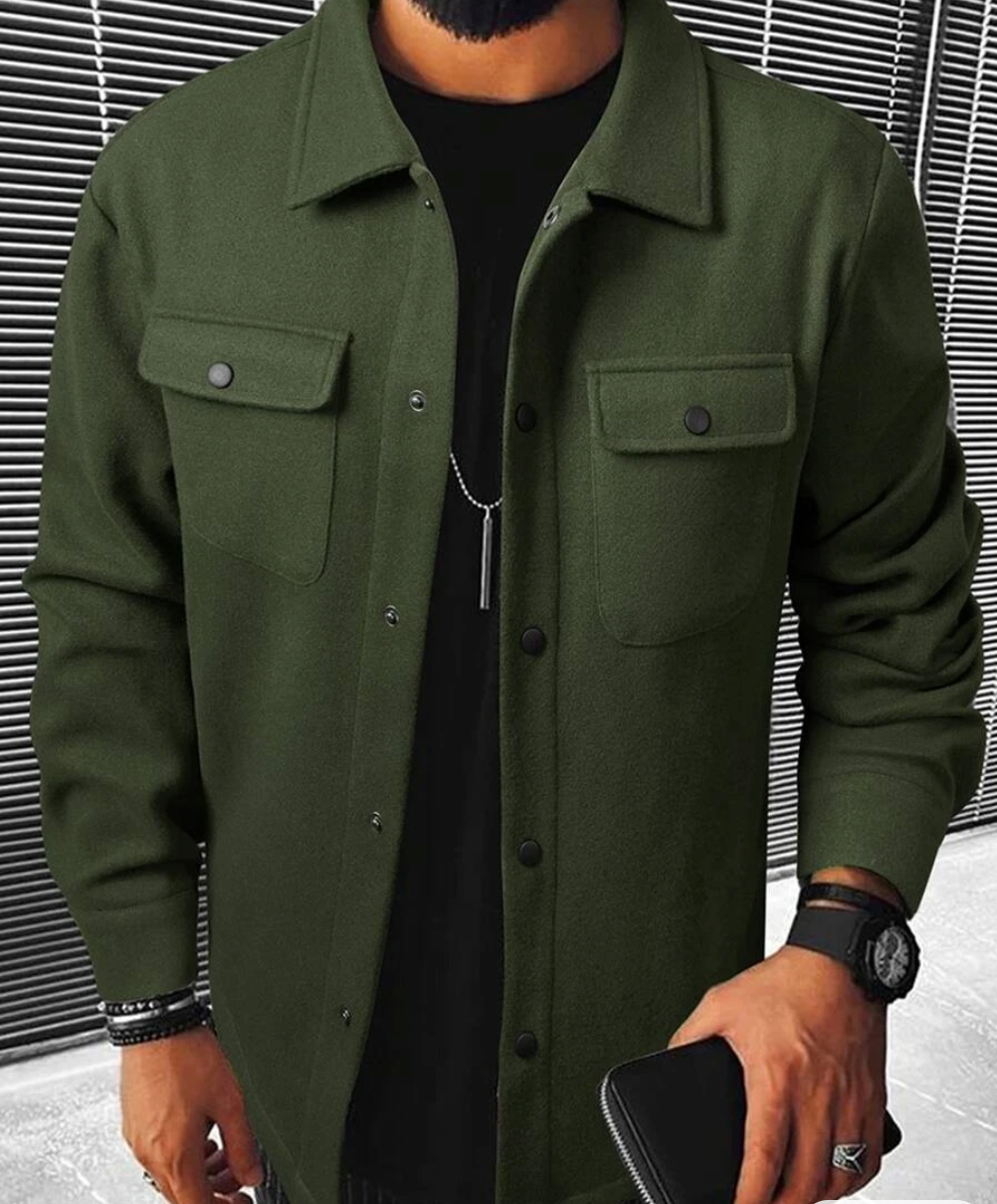 Herenshirt met Zakken Warm en Comfortabel Mateo