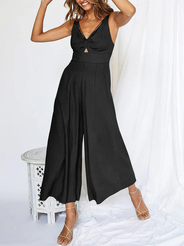 Jumpsuit V-hals Elegant Jurk Model voor Vrouw