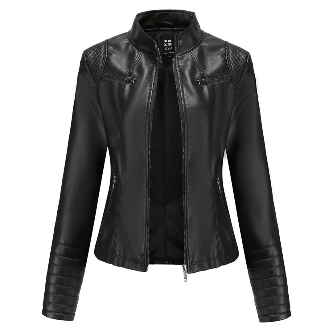 Leren Dames Jas Stoer Elegant Model