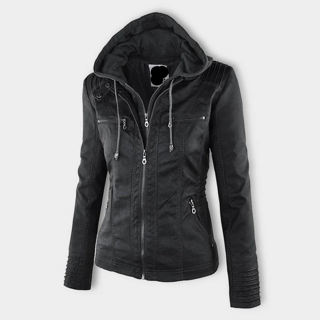 LederLuxe Stijl Elegantie Met Capuchon