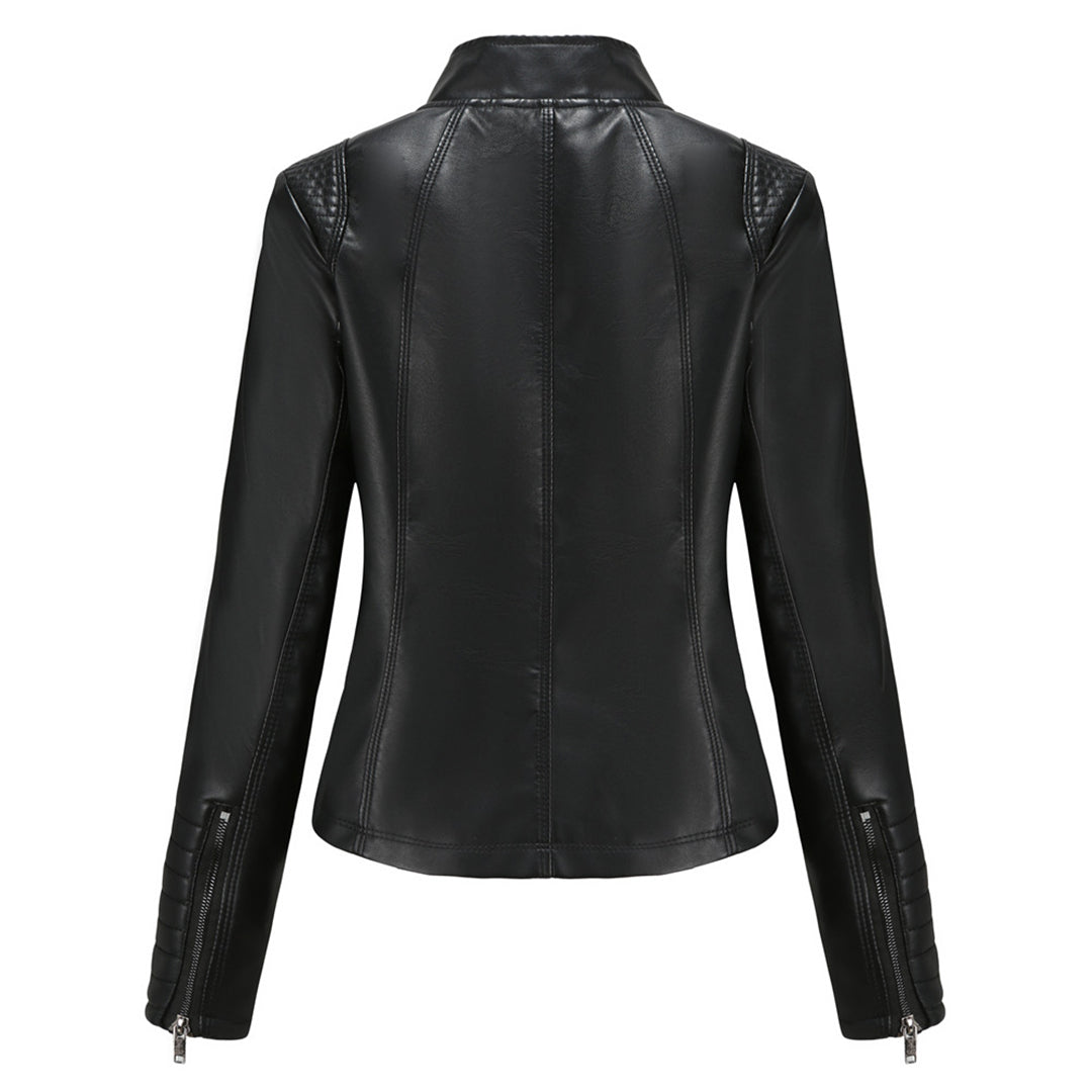 Leren Dames Jas Stoer Elegant Model