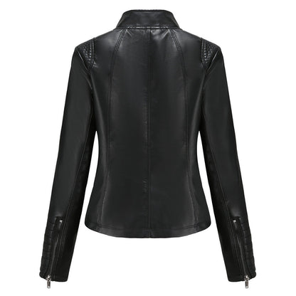 Leren Dames Jas Stoer Elegant Model