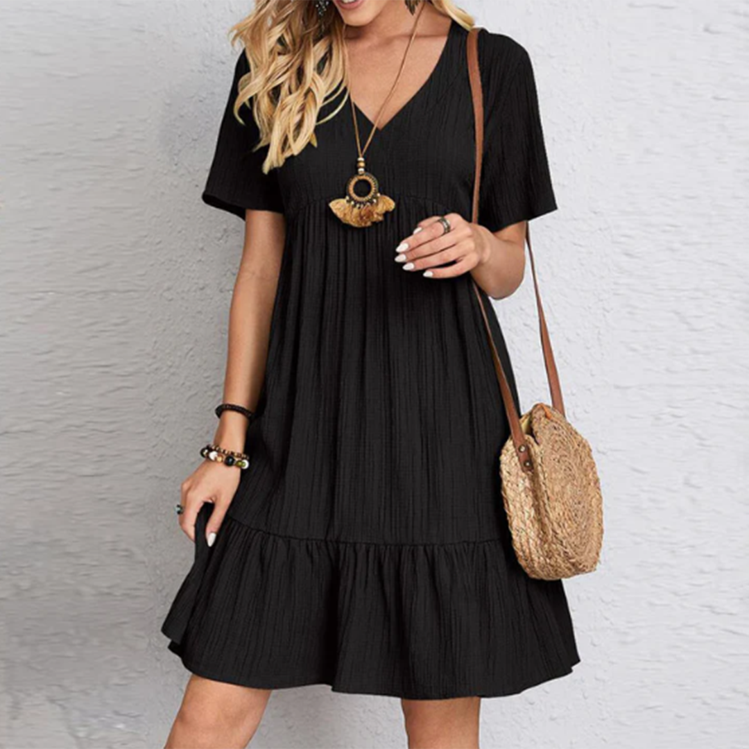 Zomerjurk Vrouw Lina Jurk Casual Stijl - Mode Vibes