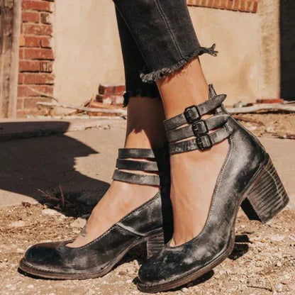 Neda – Stijlvolle Pumps Met Enkelbandje Voor Dames
