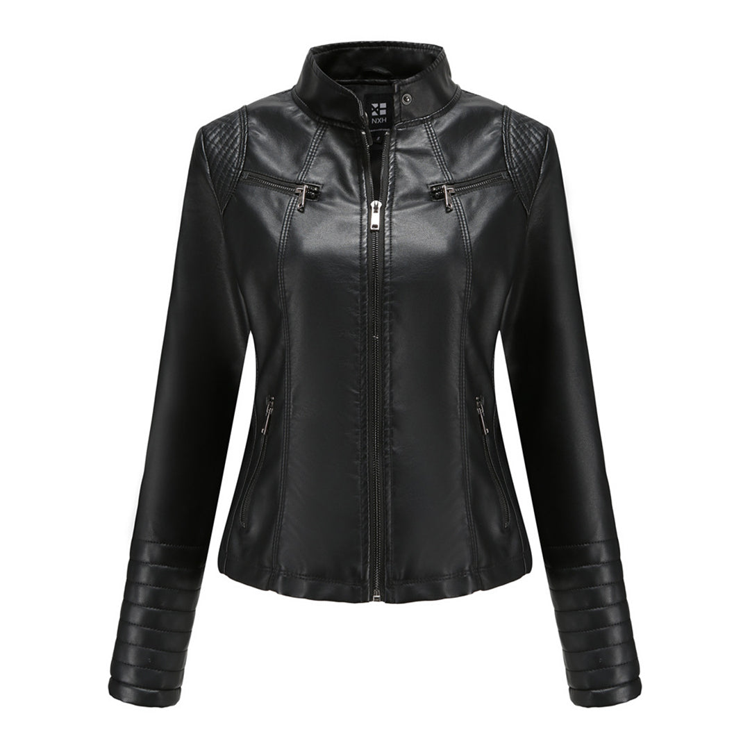 Leren Dames Jas Stoer Elegant Model