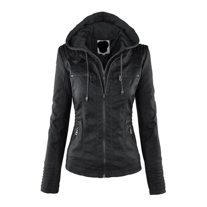 LederLuxe Stijl Elegantie Met Capuchon