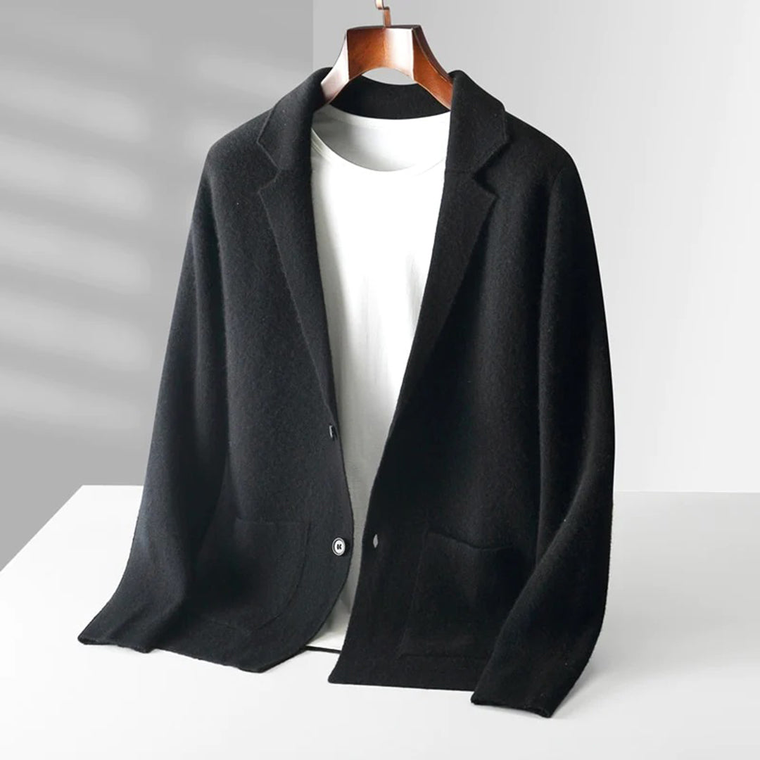 Donkergrijs Warm Vest voor Mannen