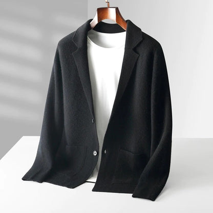 Donkergrijs Warm Vest voor Mannen