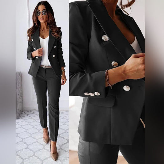 Stijlvolle Blazer Broek Set voor Vrouw - Mode Vibes