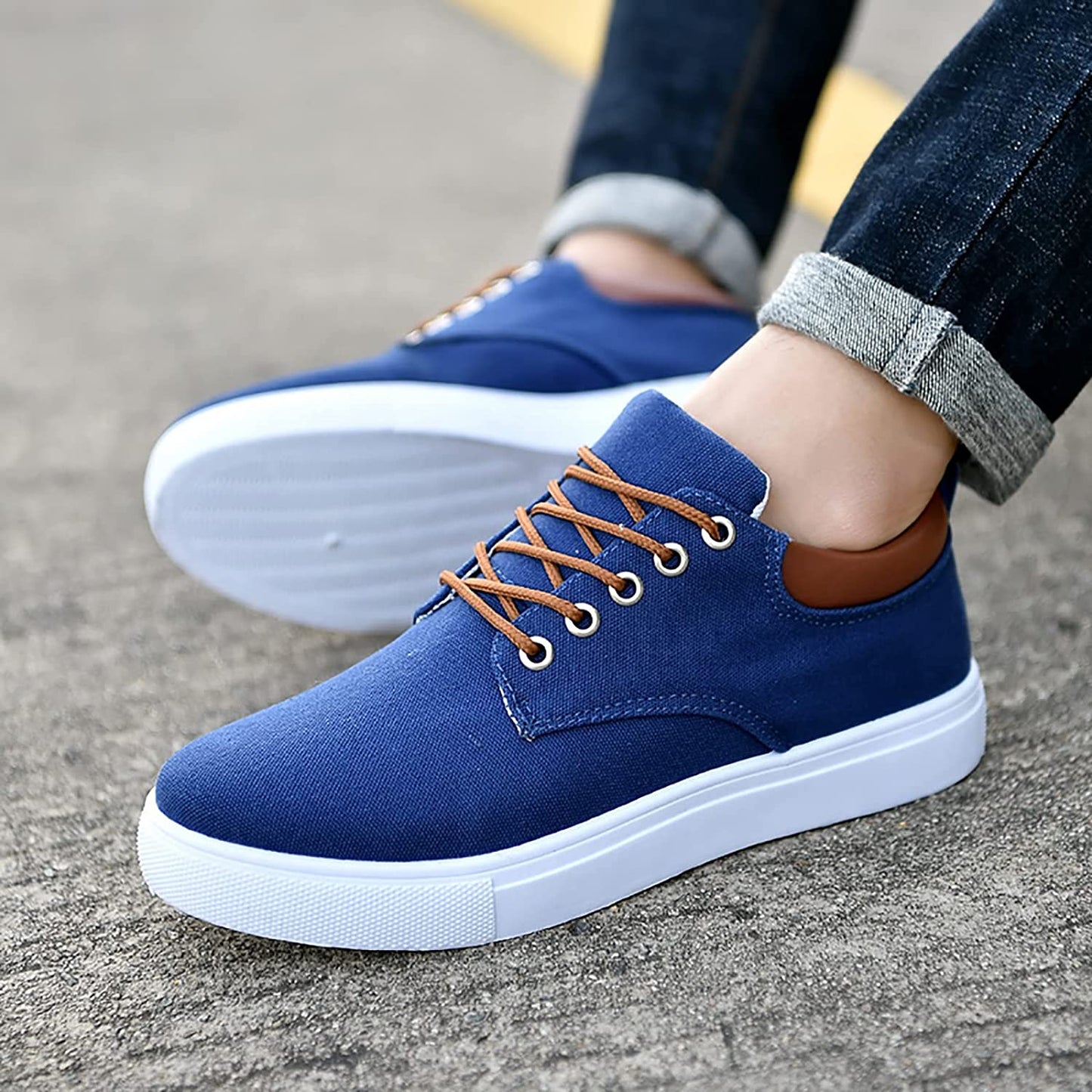 Stijlvolle Heren Sneakers Casual Leren Schoenen