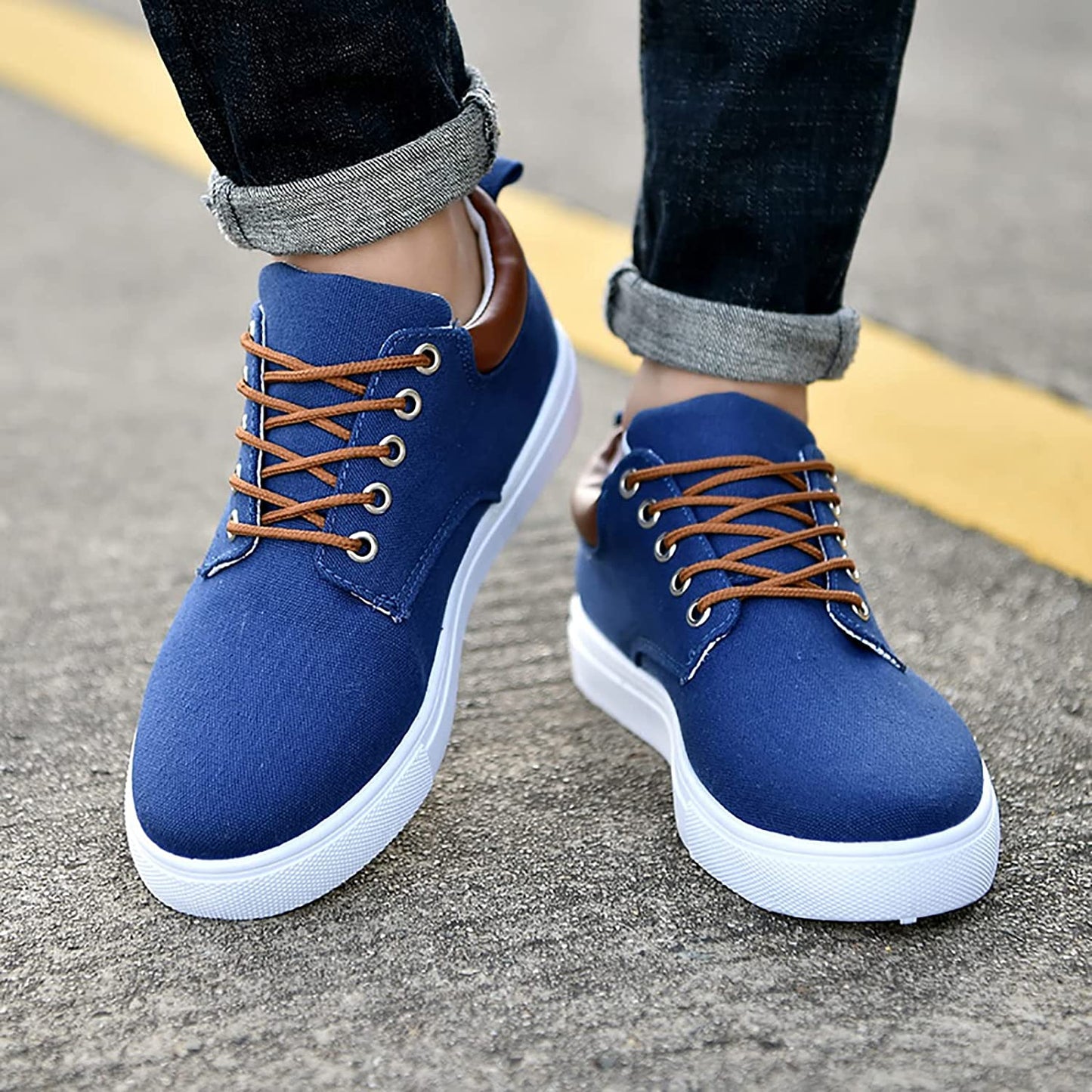 Stijlvolle Heren Sneakers Casual Leren Schoenen