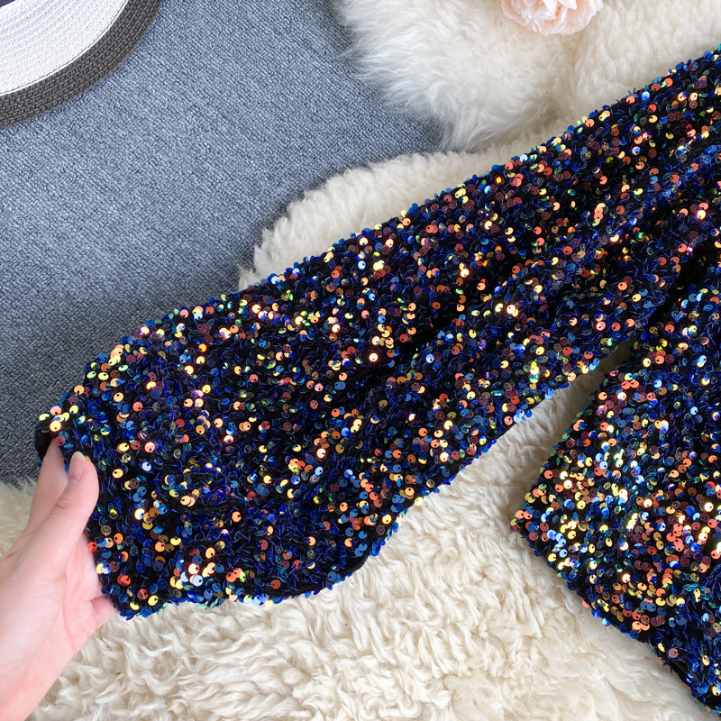 Glitter Top Elize Shimmer Jurk