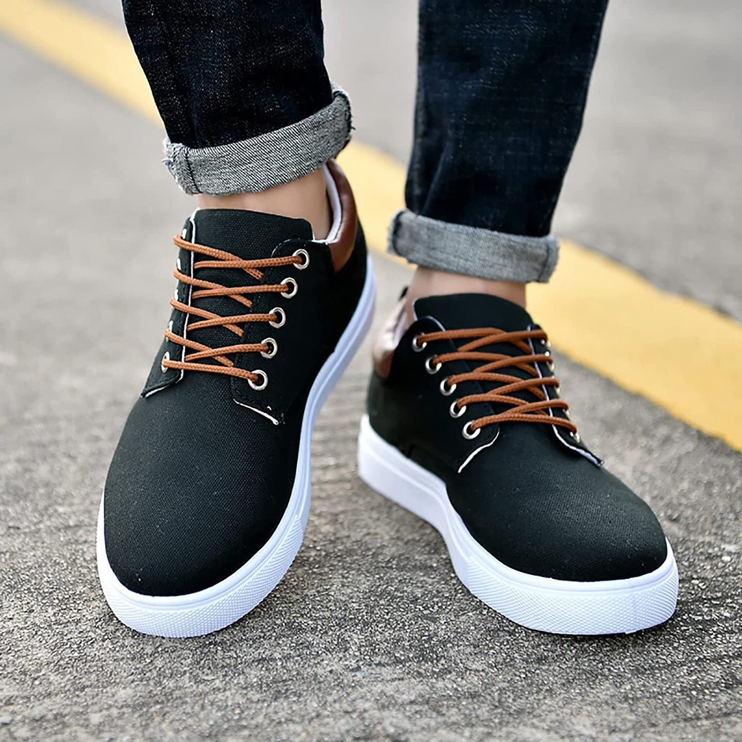 Stijlvolle Heren Sneakers Casual Leren Schoenen